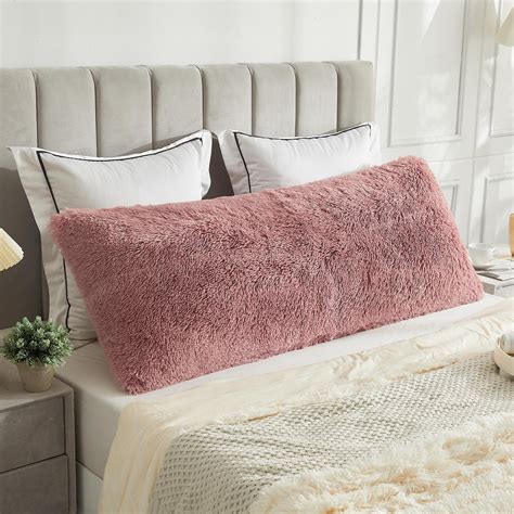 body pillow case faux fur|faux fur body pillow cover.